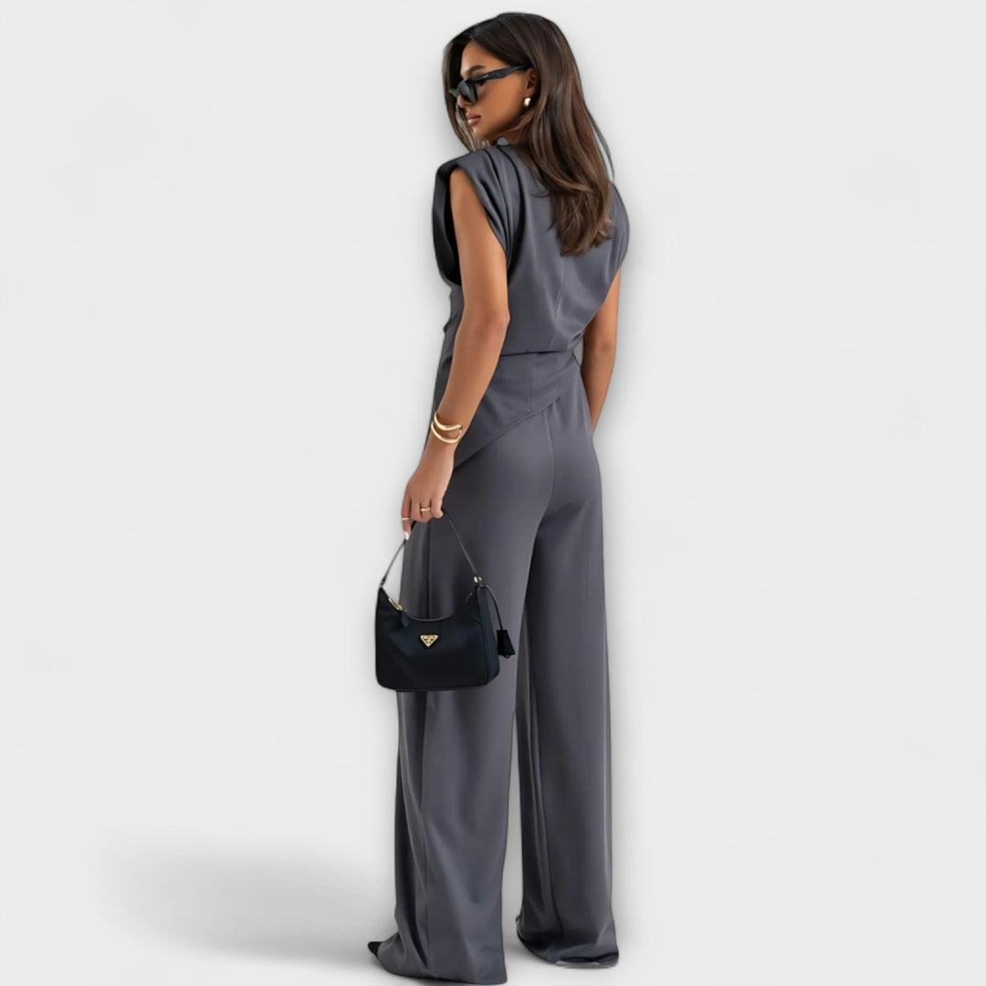 Sofia – Asymmetrical Ensemble with Draped Shoulders