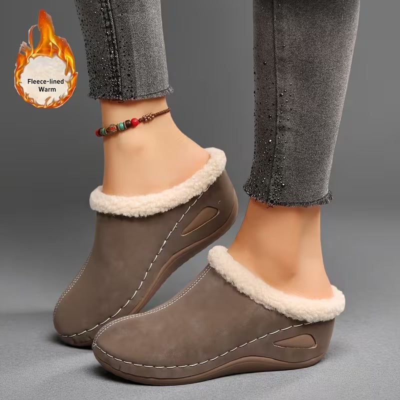 Evelyn - Cozy Slip-On Loafers with Fleece Lining