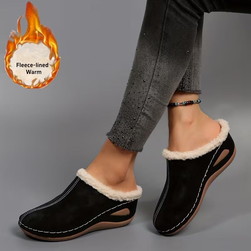 Evelyn - Cozy Slip-On Loafers with Fleece Lining