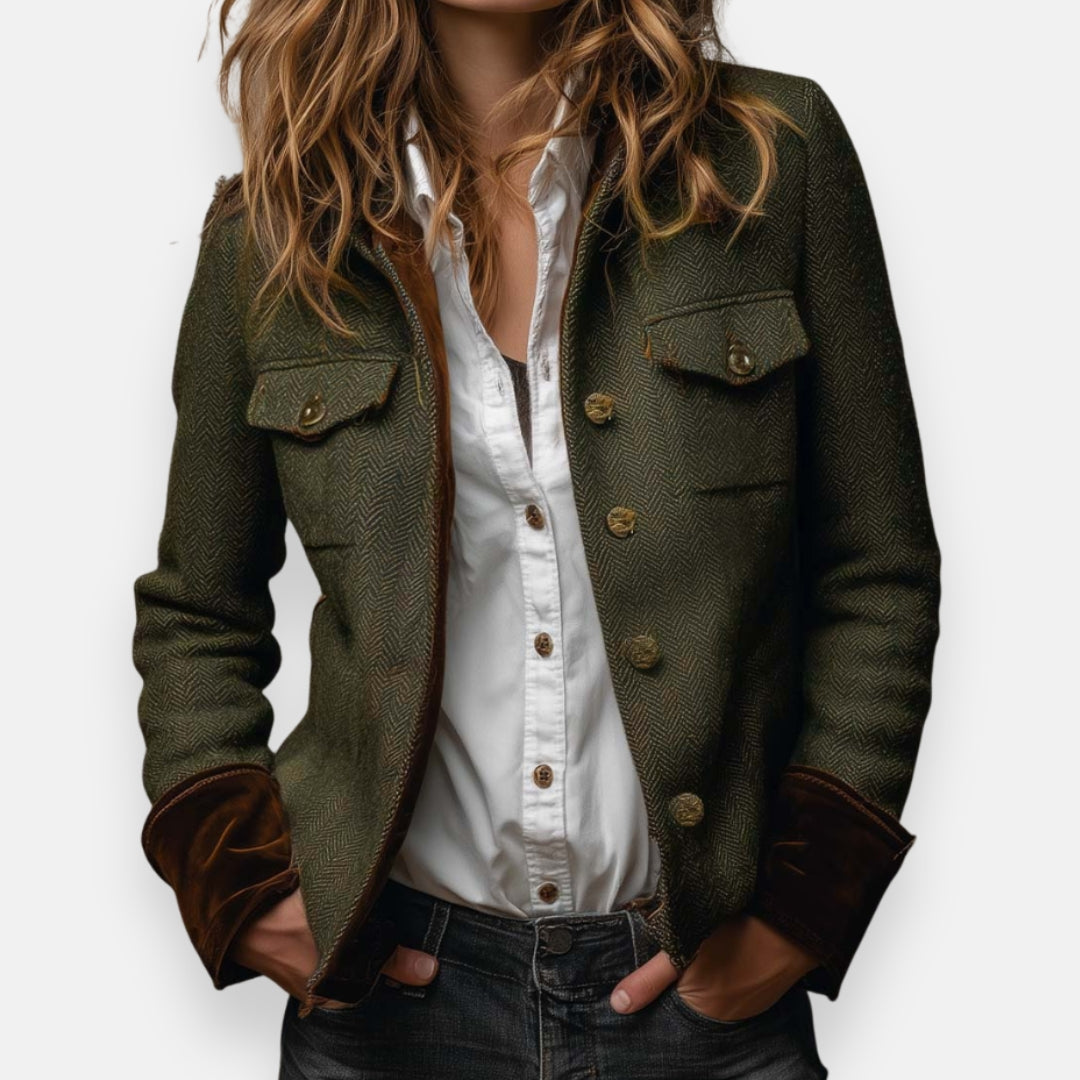 Eleanor - elegant jacket with velvet details