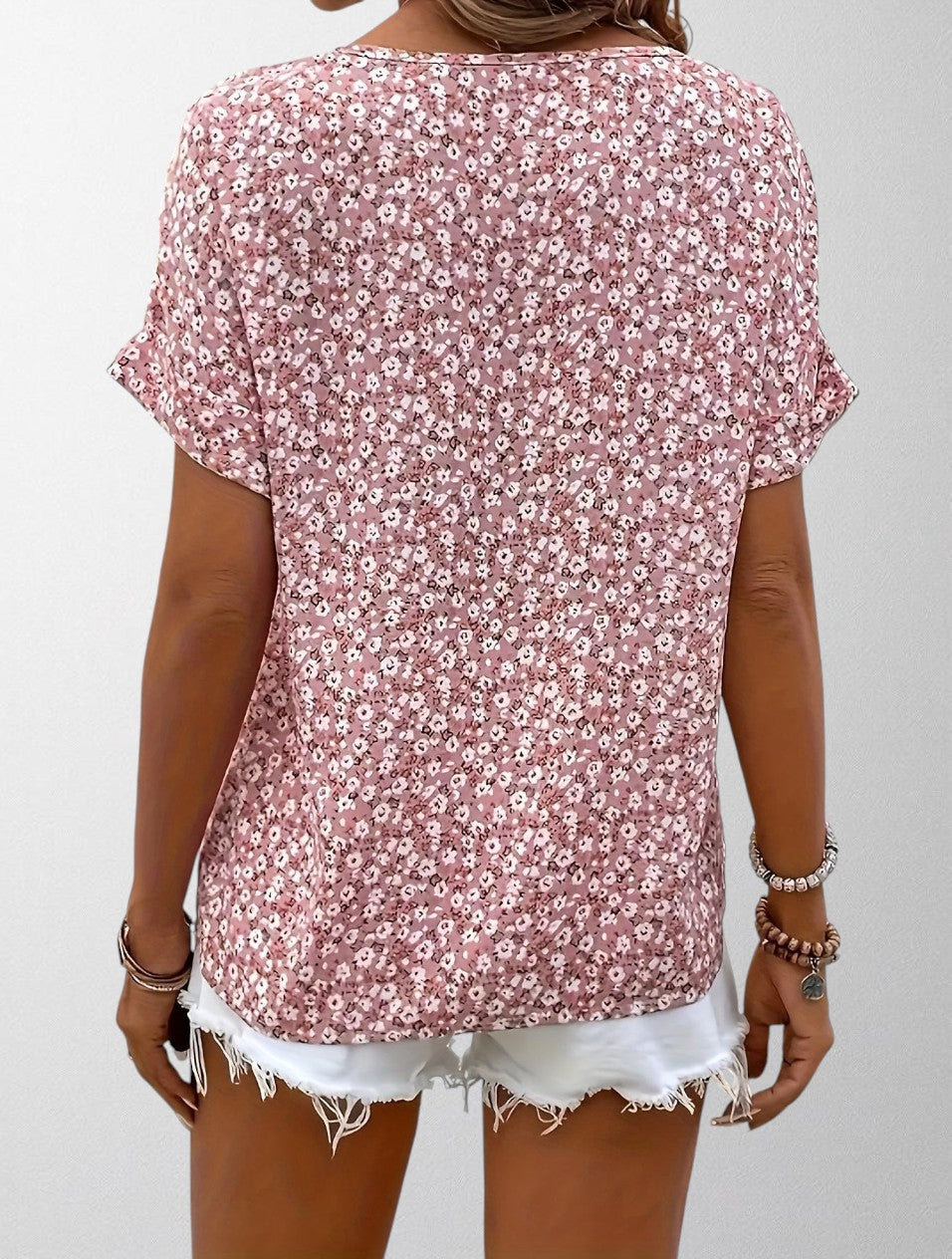 Olivia - Floral Button-Up Blouse