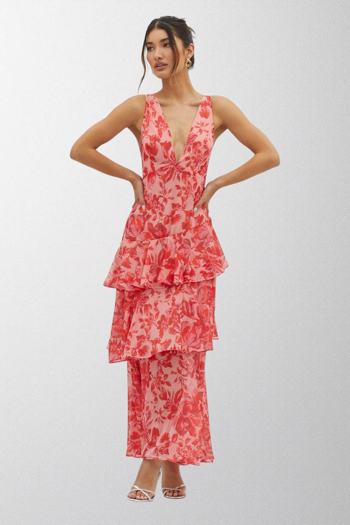 Olivia - Bloom Shift Midi Dress