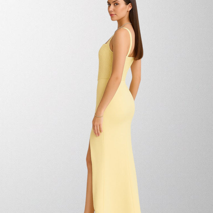 Olivia - Ruffled satin corset dress