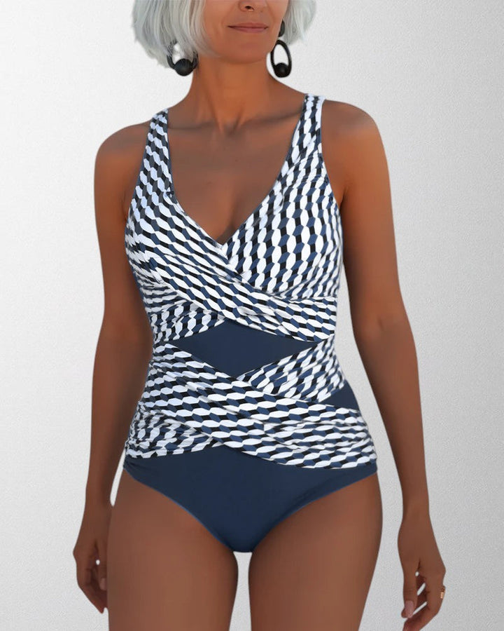 Olivia - Elegant Cross-Over Swimsuit with Corrective Effect