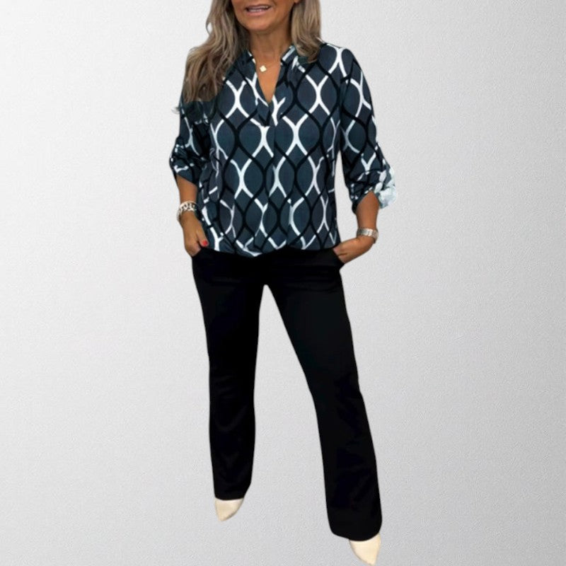 Olivia - Graphic Print Blouse