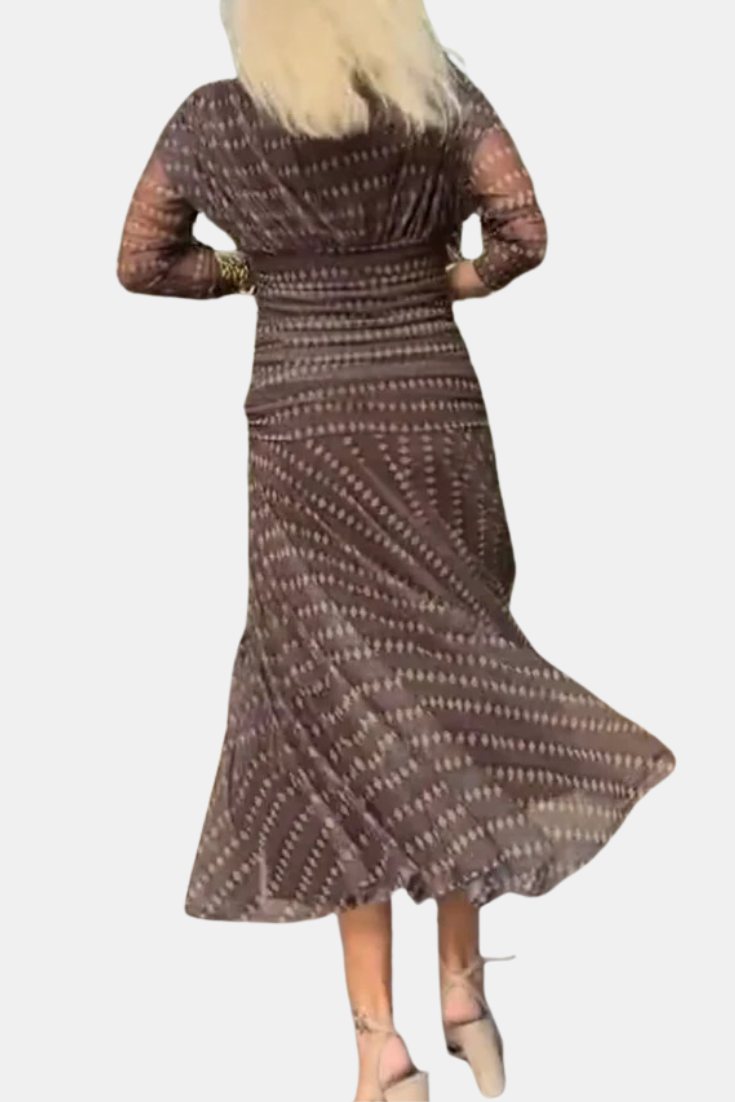 Sienna - Geometric Flow Dress