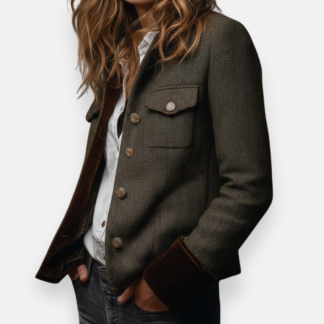 Eleanor - elegant jacket with velvet details