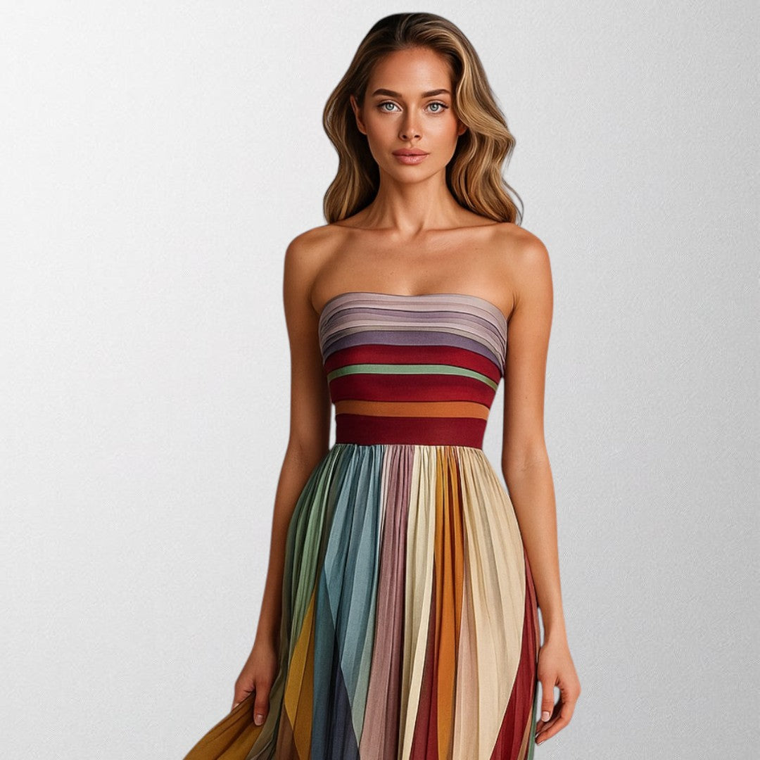 Emily - Colourful sleeveless dress