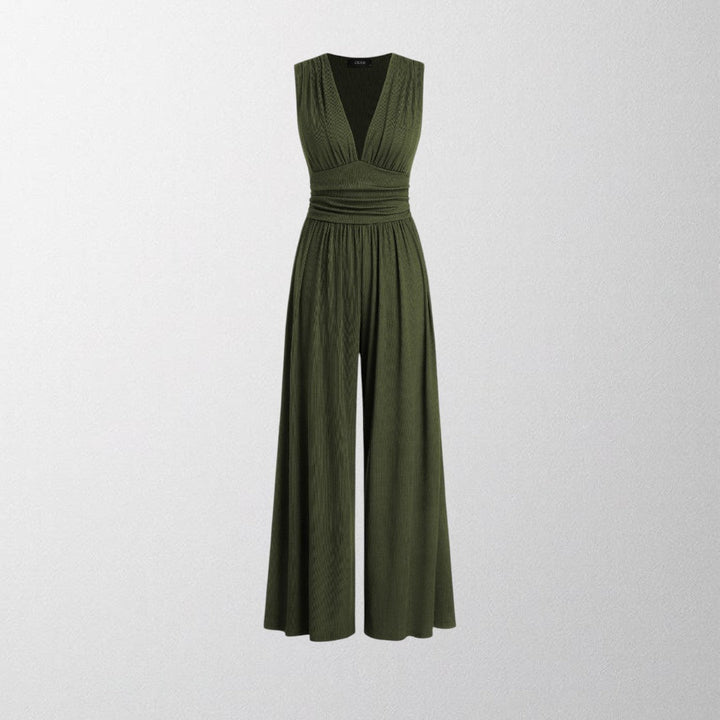 Olivia – Chic Sleeveless Wide-Leg Jumpsuit