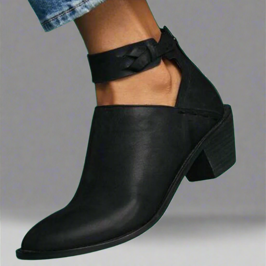 Renata | Mid-Toe Heels with Block Heel – Comfort and Style