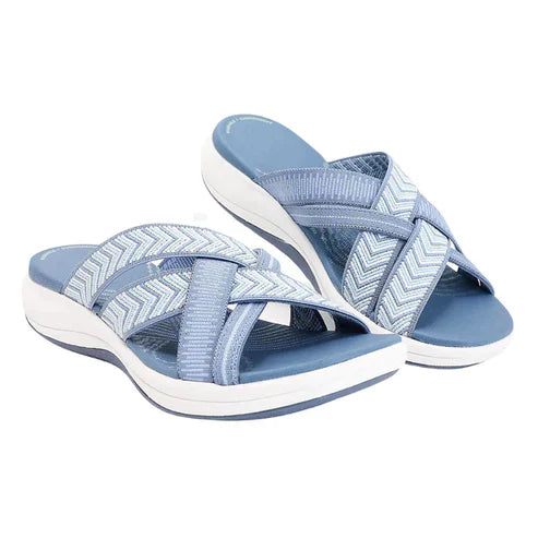 Isabella™ Criss-Cross Comfort Slides