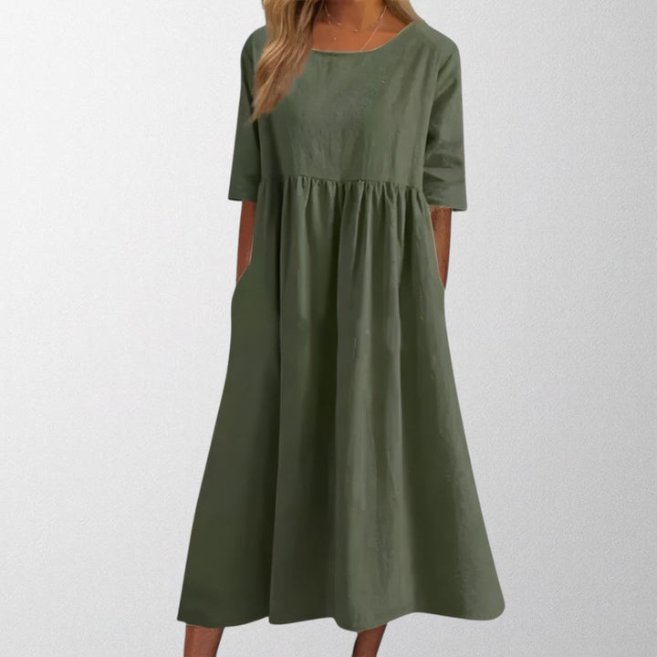 Olivia - Flattering Cotton Dress