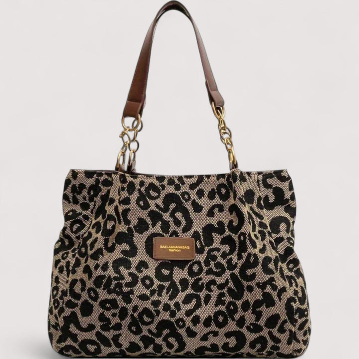 Olivia – Leopard Canvas Shopping Bag