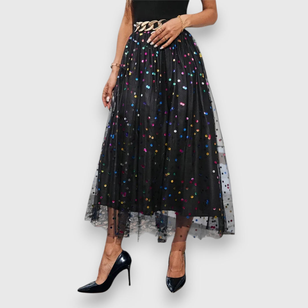 Leonie – Colorful Polka Dot Skirt