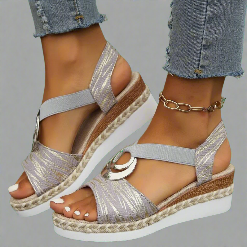 Dahlia | Handmade Wedge Sandals from Premium Material