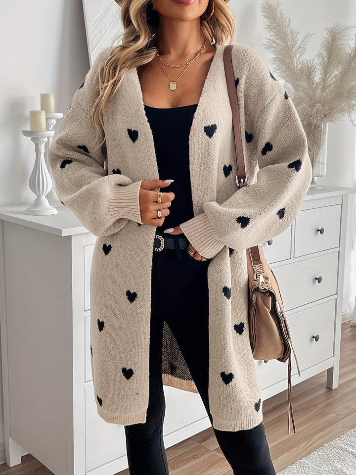 Angela | Heart Pattern Cardigan