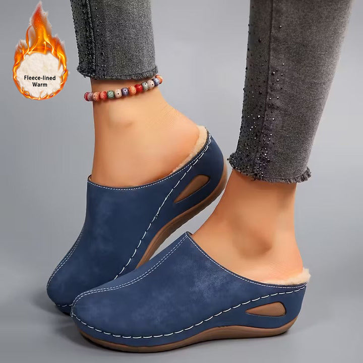 Evelyn - Cozy Slip-On Loafers with Fleece Lining