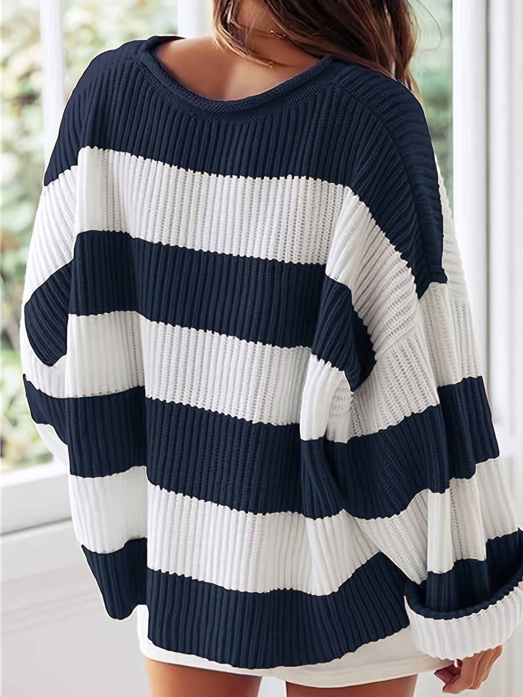 Ornella | Striped Round Neck Jumper