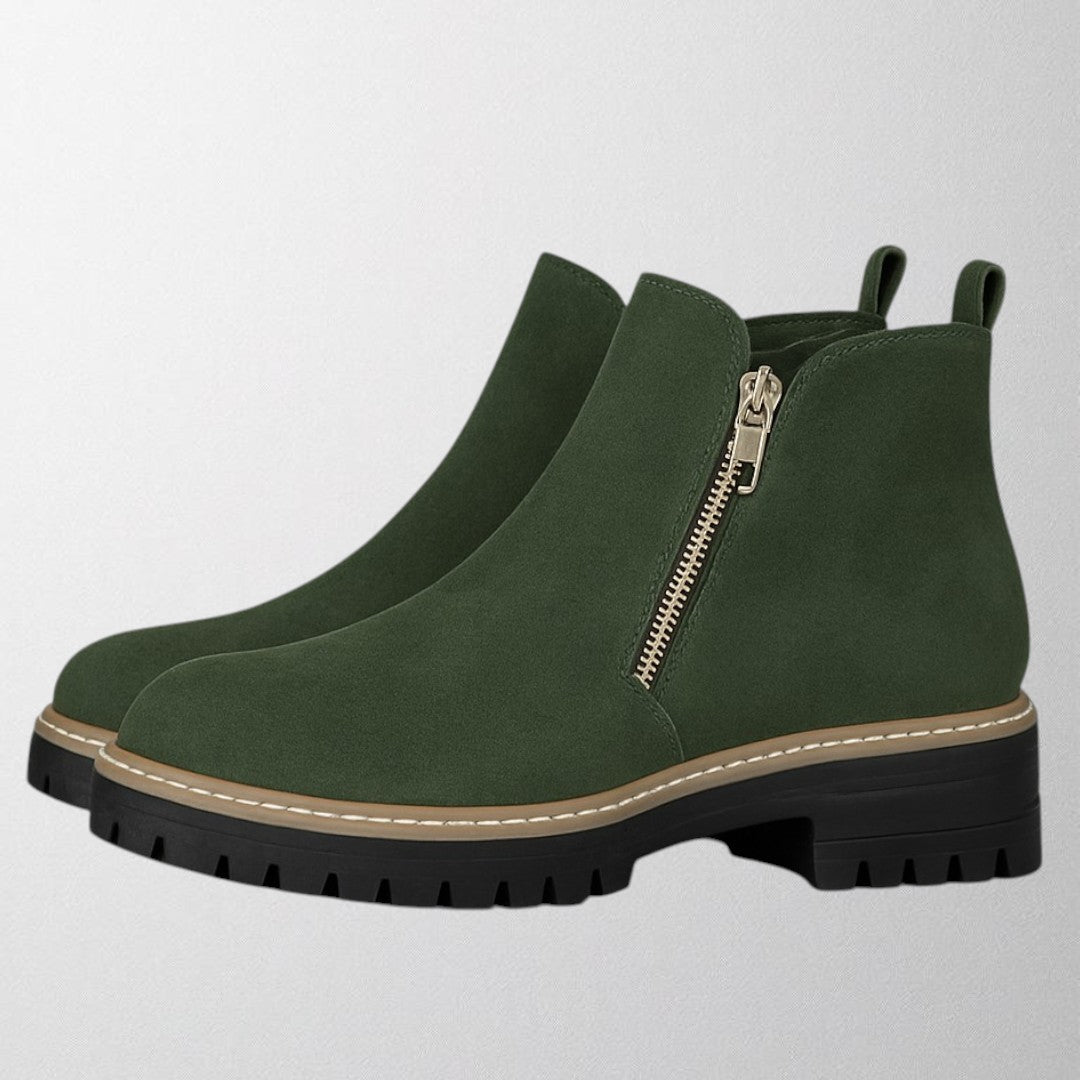 Olivia – Women's shoe with round toe and side zip fastening