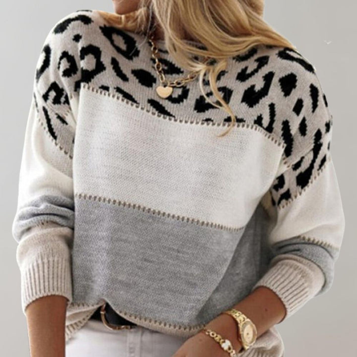 Cheyenne™ | Casual Sweater with Leopard Print