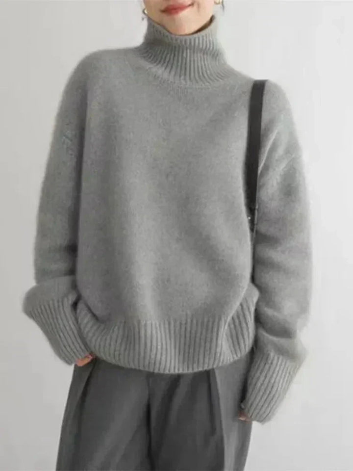 Diana - Soft and Comfortable High Neck Jumper