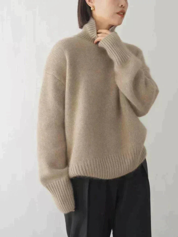 Diana - Soft and Comfortable High Neck Jumper