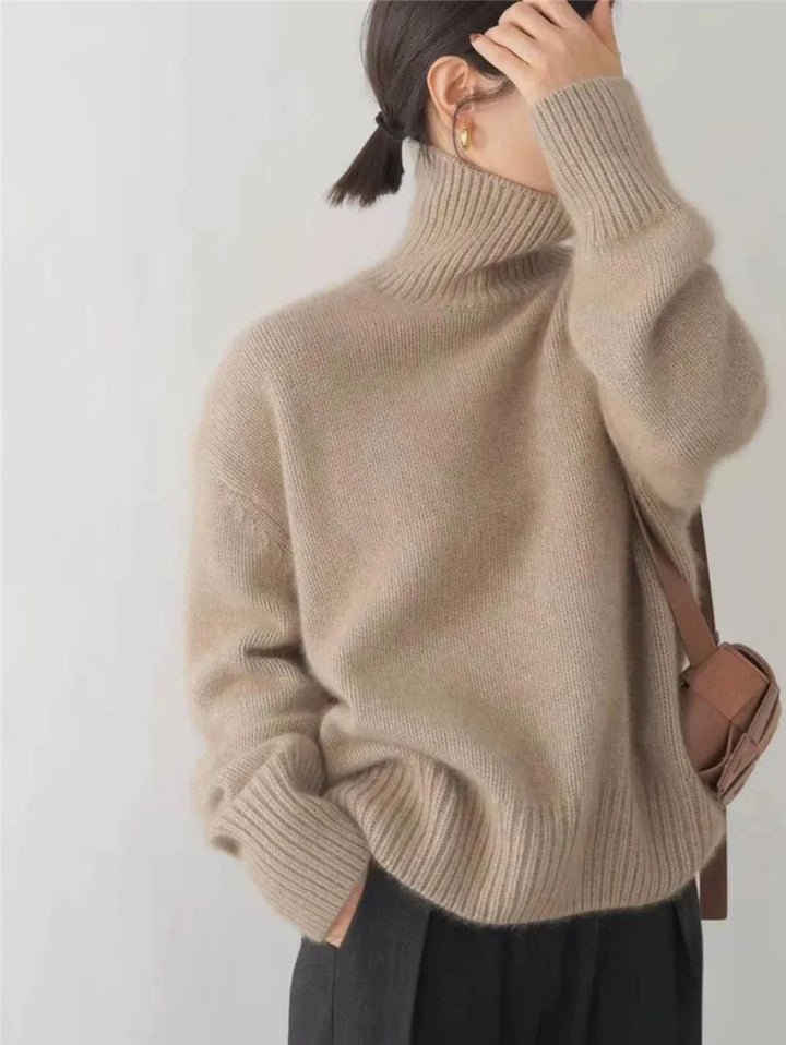 Olivia - High Neck Cashmere Jumper