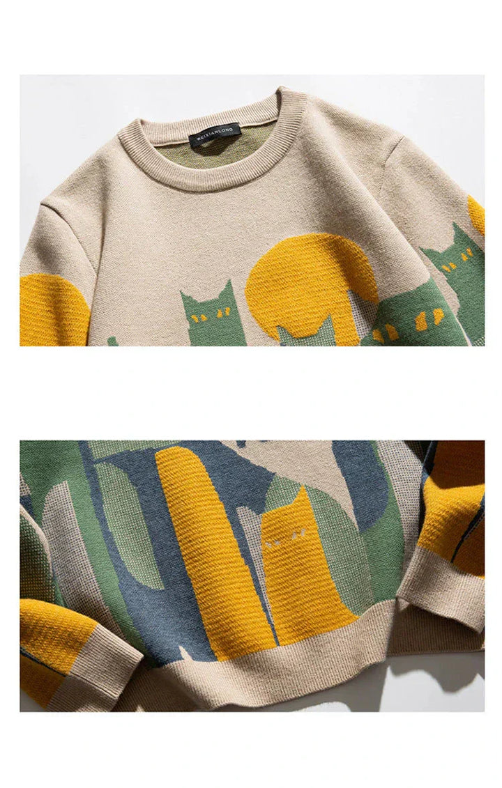 Zaya™ | Moonlit Cat Sweater