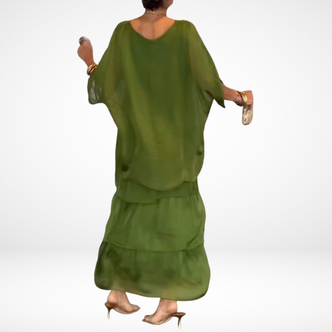 Olivia - Artistic Loose Maxi Dress