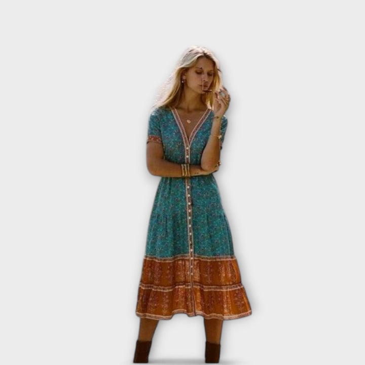 Ranya – Boho Midi Dress