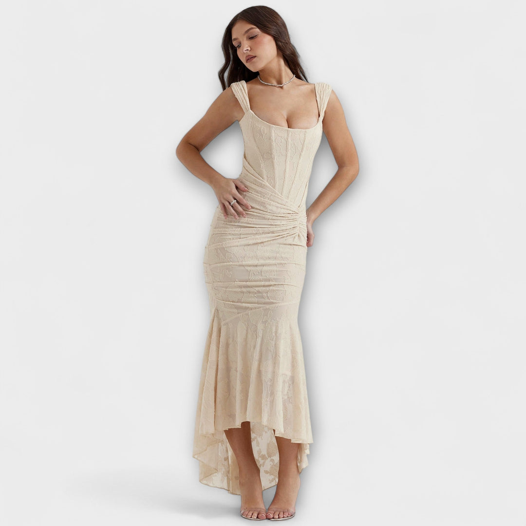 Renske – Long Dress with Elegant and Refined Corset