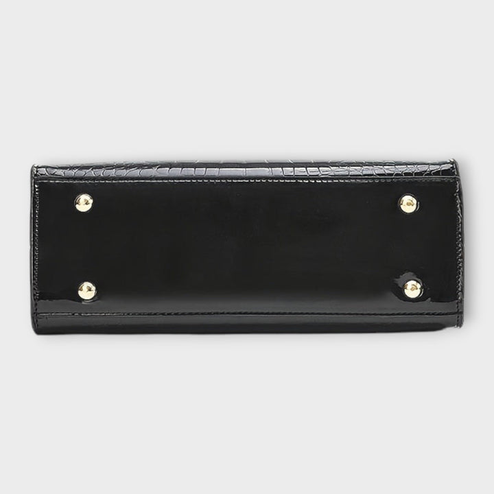 Olívia -  Shiny Crocodile Skin Pattern Handbag