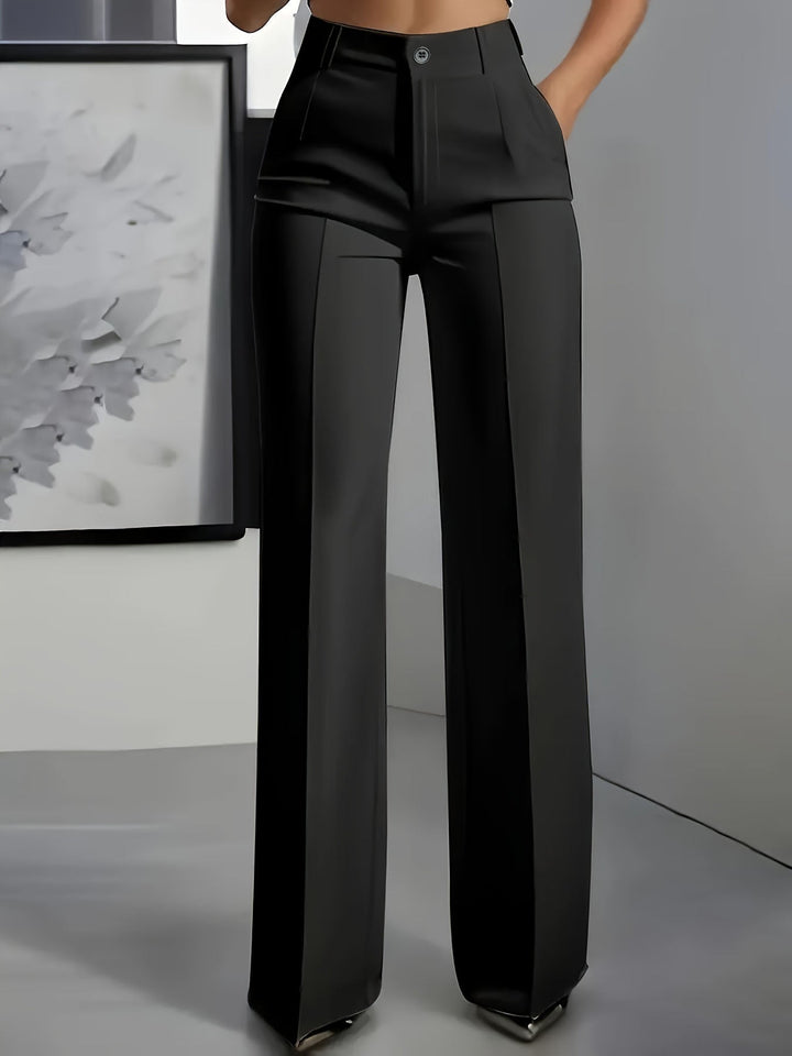 Charlotte - High waisted trousers with an elastic waistband