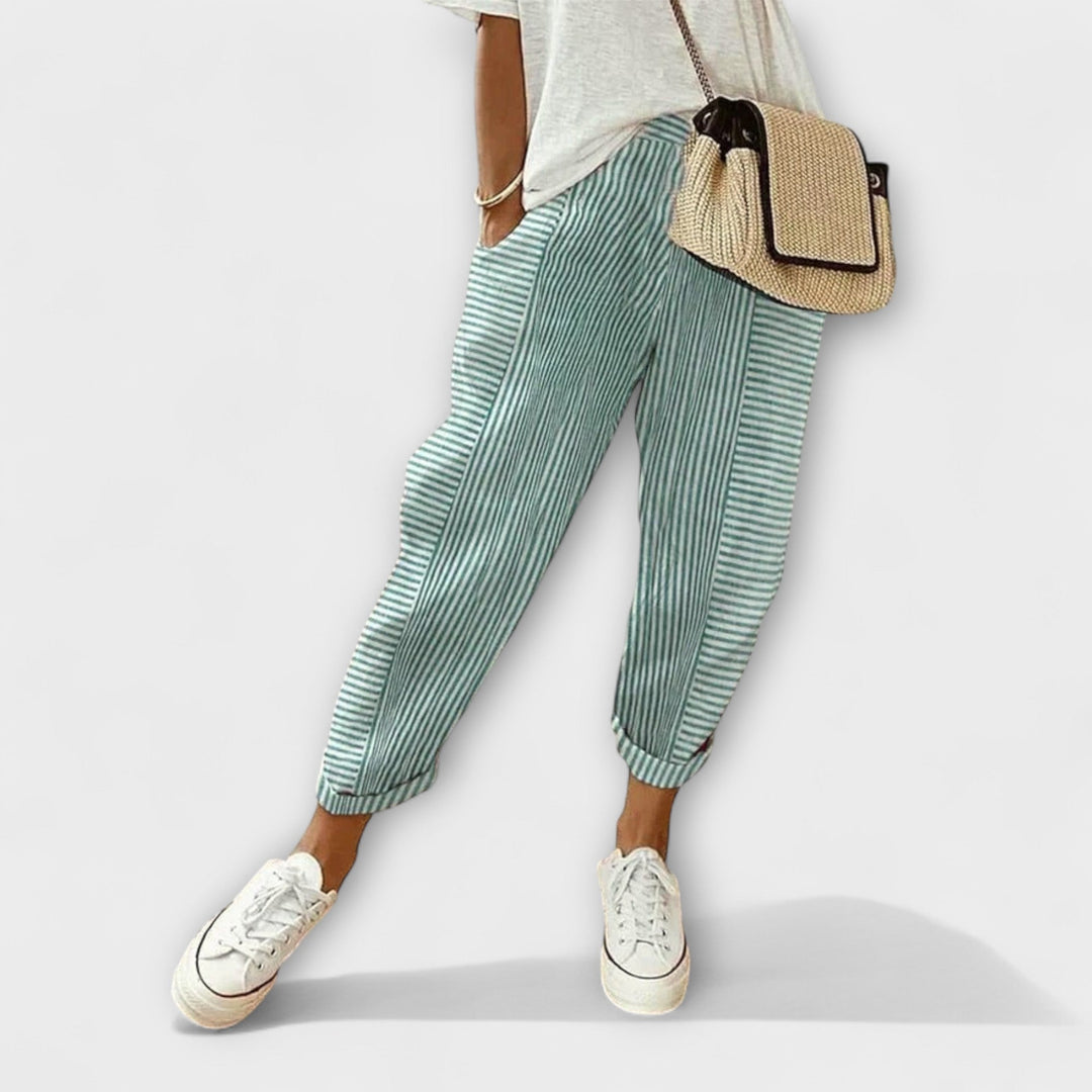 Sanne – Comfortable Striped Pants