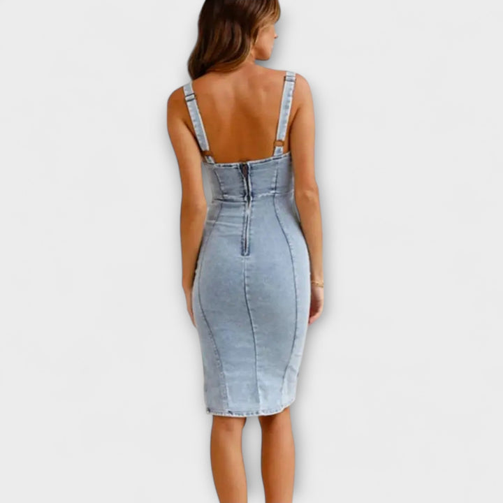Anna – Denim Dress with Adjustable Straps