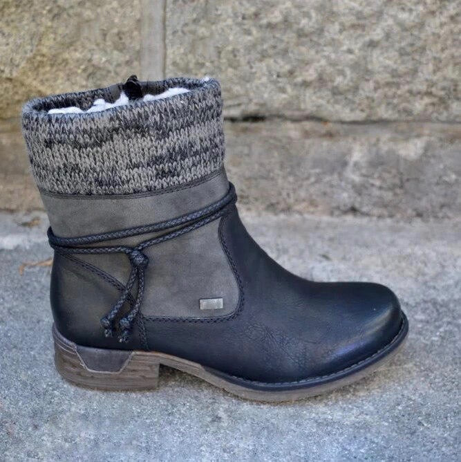 Léonie - Stylish Orthopaedic Boots in Vegan Leather